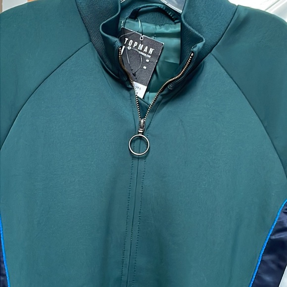 NWT TOPMAN Bodders Front Zip Bomber Track Jacket - Picture 11 of 12